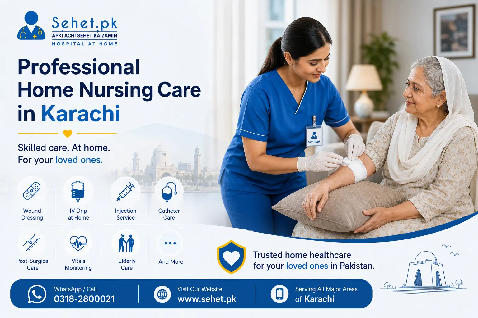 Skip the Hospital — Get a Nurse at Home in Karachi